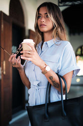 Double Pocket Striped Dress